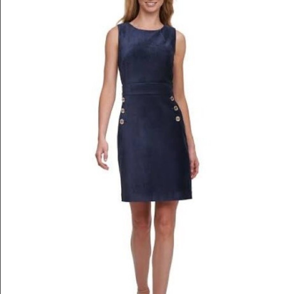 Tommy Hilfiger Corduroy A-line Dress Dark Navy Blue Size 16
